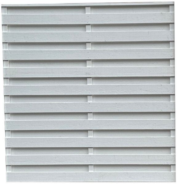 Aitaelementti Raita A541V 1600x1680 mm vaakalaudoitus maalattu valkoinen