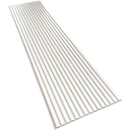 Akustiikkalevy Aarni rimapaneeli, 21x605x2400mm, kokonaan valkoinen