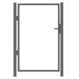 Käyntiportin runko AB Polar, korkeus 95cm, leveys 100cm, Locinox lukko, sinkitty, eri kokoja