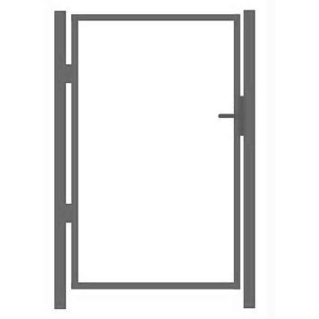 Käyntiportin runko AB Polar, korkeus 95cm, leveys 100cm, Locinox lukko, sinkitty, eri kokoja