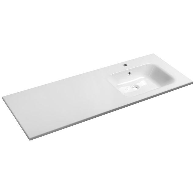 Pesuallas Interia Areca, 141x51.5 cm, oikea, valkoinen