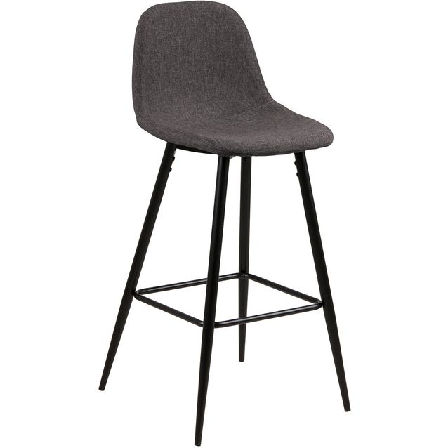 Counter stool WILMA grey/black