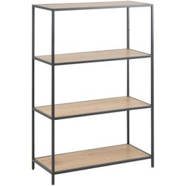 Hylly Home4You SEAFORD 77x35xK114 cm, tammi, ruskea