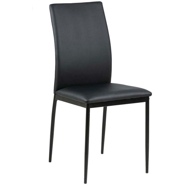 Dining chair DEMINA black PU