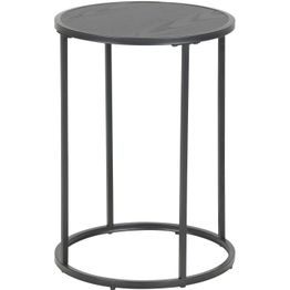 Apupöytä Home4You SEAFORD Ø40xK55 cm, musta