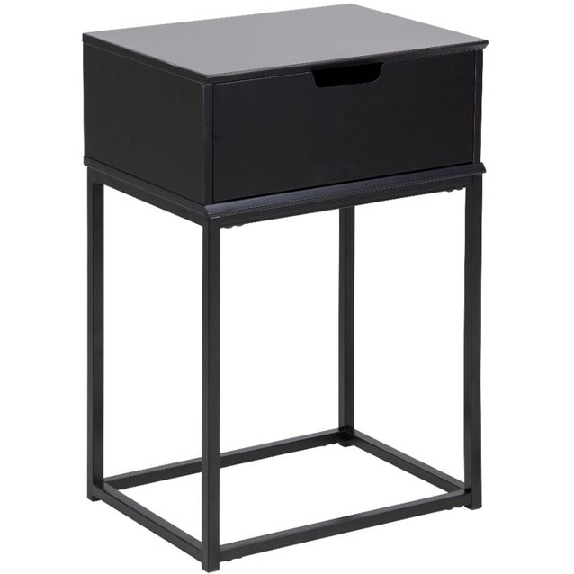 Bedside table MITRA black