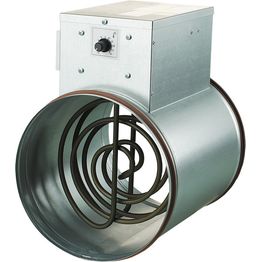 Kanavalämmitin Airsec NK 125-1.2-1 U, 125 mm/1.2 kW, integroitu termostaatti