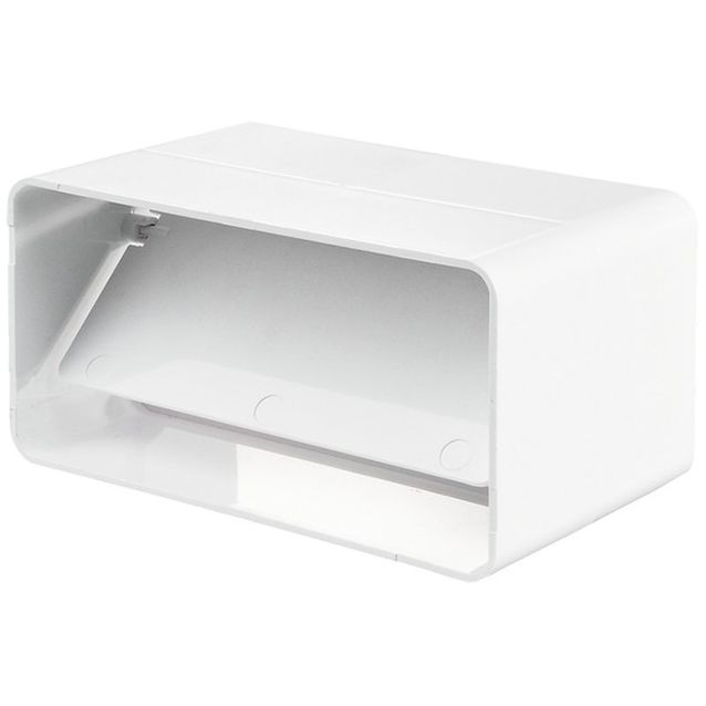 IV-kanavan liitoskappale Airsec 60x204 mm, takaiskuventtiilillä, muovi