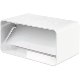 Muovikanavan päätytulpan aihio Airsec 55x110 mm, takaiskuventtiilillä, muovi