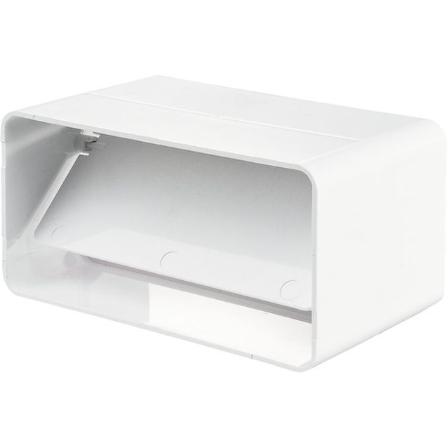 Muovikanavan päätytulpan aihio Airsec 55x110 mm, takaiskuventtiilillä, muovi