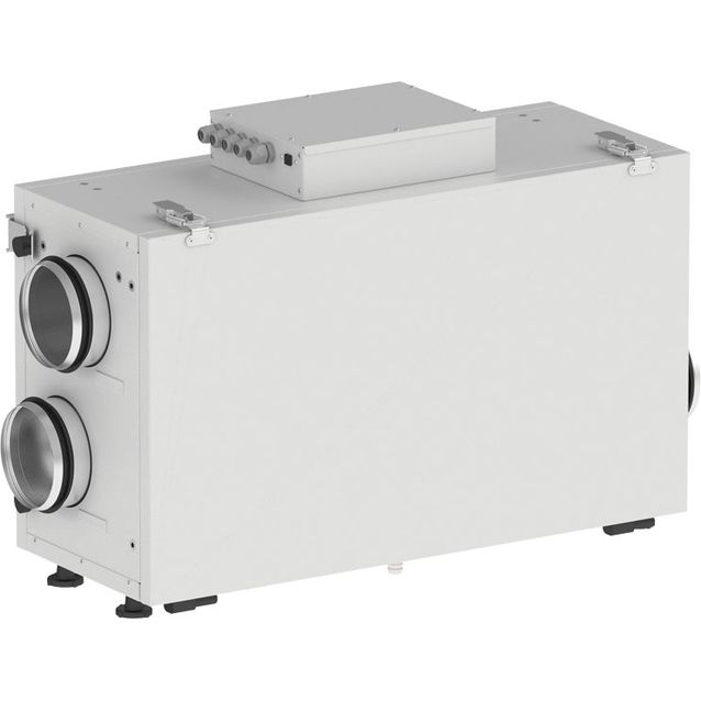 Ilmanvaihtokone Airsec 85H EC A2, horisontaalinen Ø 125 mm
