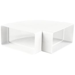 IV-kanavan käyrä Airsec horisontaalinen 60x204 mm 90° muovi