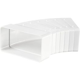 IV-kanavan käyrä Airsec 55x110 mm, 0-45°, horisontaalinen, muovi  