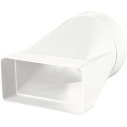 IV-kanavien muuntoliitin Airsec 55x110-100 mm, kantti-pyöreä, muovi