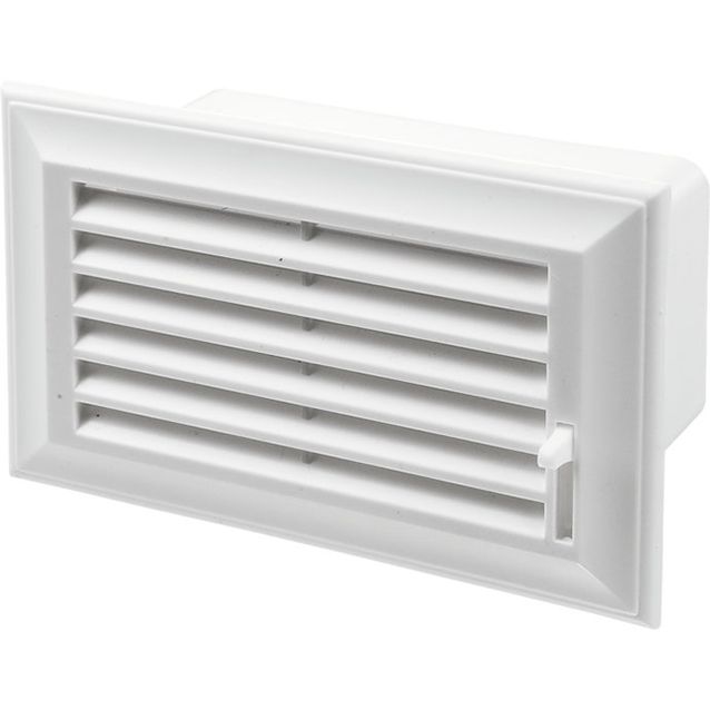 IV-kanavan päätysäleikkö Airsec 55x110 mm, muovi 