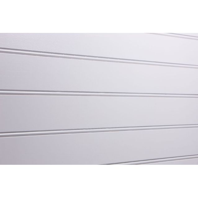 Helmipaneeli Aure 15x120x4200 mm EM Sj mänty harjattu puhtaanvalkoinen