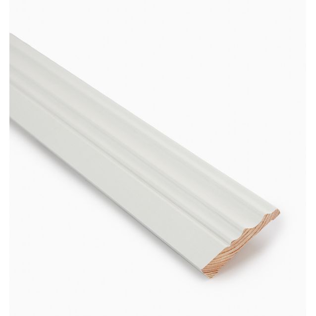 Koristejalkalista Jokiwood 14x70x3200mm, valkoinen