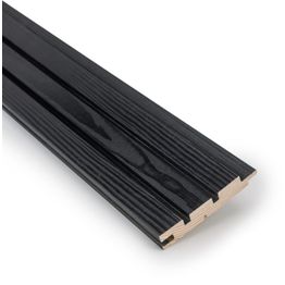 Rimapaneeli Jokiwood 2-valeura 15x95x2370mm, mänty, saunasuojattu, läpikuultava musta, päätypontattu