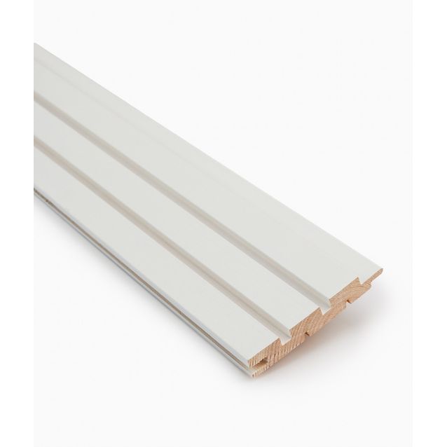 Rimapaneeli Jokiwood 2-valeura 15x95x2370mm, mänty, valkoinen, päätypontattu