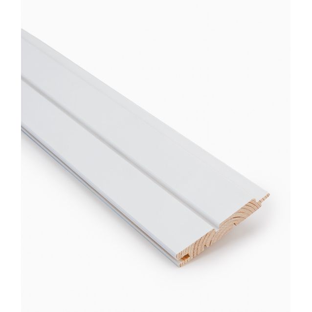 Rimapaneeli Jokiwood STP valeura 15x95x2370mm, mänty, valkoinen, päätypontattu