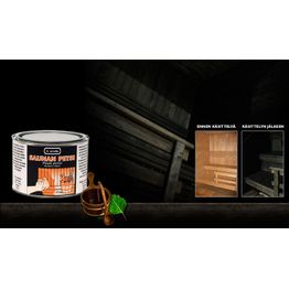 Saunan petsi savusaunan musta 0,5 l