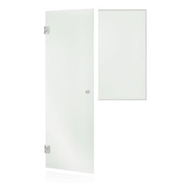 Saunan lasiseinä Andres Glass, ovi, ikkuna, saranat sivulla, vasen