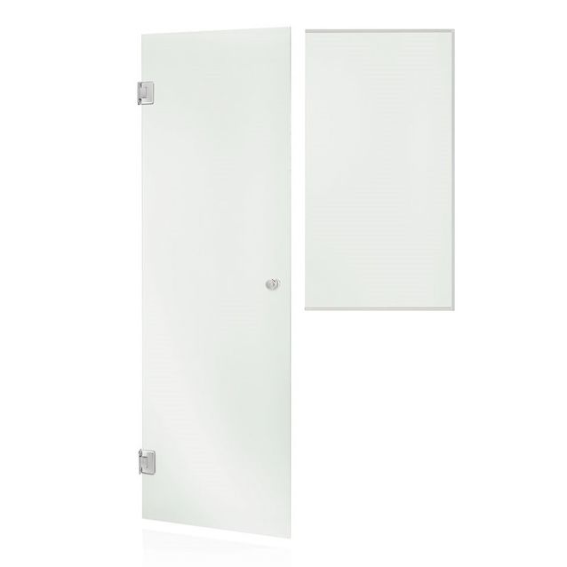 Saunan lasiseinä Andres Glass, ovi, ikkuna, saranat sivulla, vasen