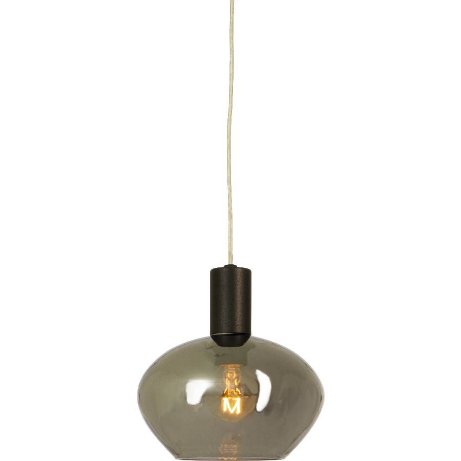 Ikkunavalaisin Aneta Lighting Bell Ø15cm musta/savunharmaa