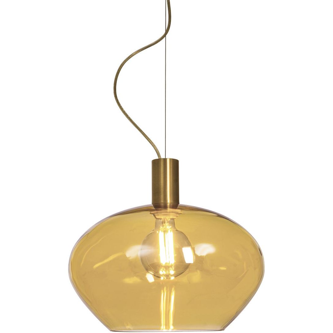 Riippuvalaisin Aneta Lighting Bell Ø35 cm mattamessinki/meripihka