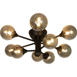 Plafondi Aneta Lighting Cosmos 9-osainen musta/savu