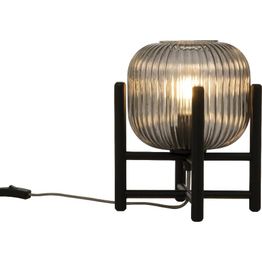 Pöytävalaisin Aneta Lighting Vinda Ø24cm musta/savulasi