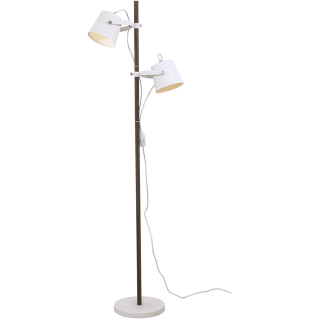 Lattiavalaisin Aneta Espresso, valkoinen/tumma puu