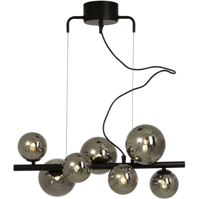 Kattovalaisin Aneta Lighting Molekyl, 580mm, musta/savulasi