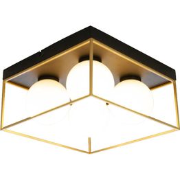 Plafondi Aneta Lighting Asto Ø28cm musta/kulta