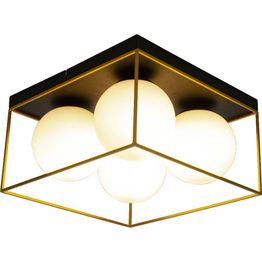 Plafondi Aneta Lighting Asto Ø36cm musta/kulta