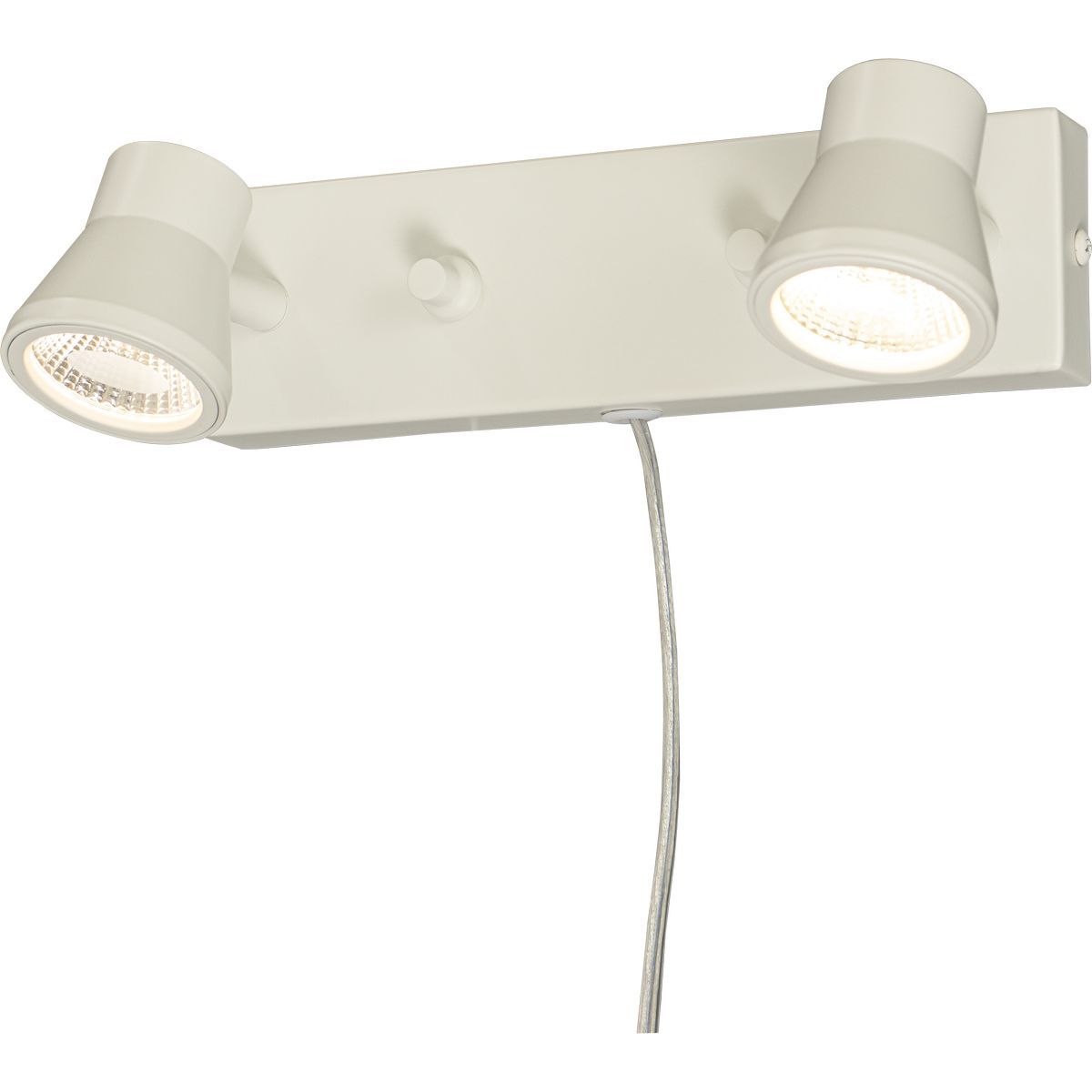 LED-seinävalaisin Aneta Lighting Pluto 2-osainen, valkoinen