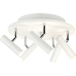 Kattospotti Aneta Lighting Artic 5-osainen pyöreä valkoinen/kromi