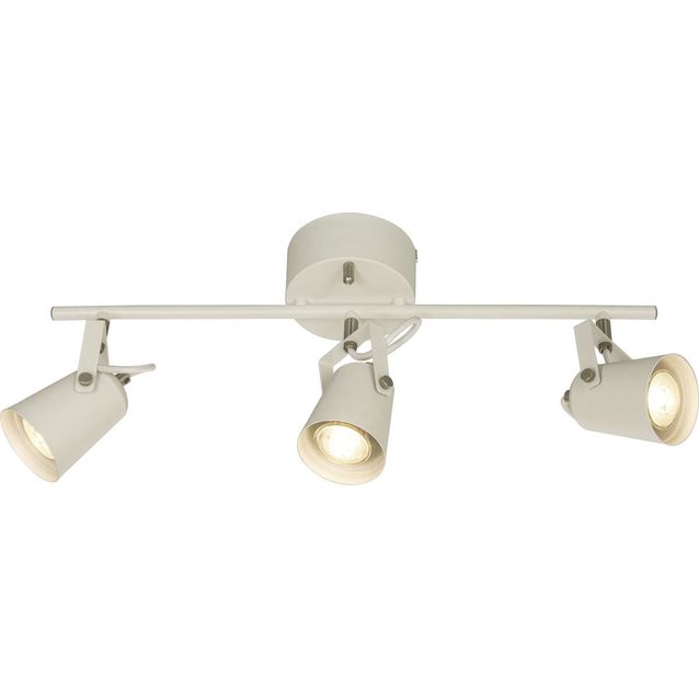 Kattospotti Aneta Lighting Metz, 3-osainen, valkoinen/teräs