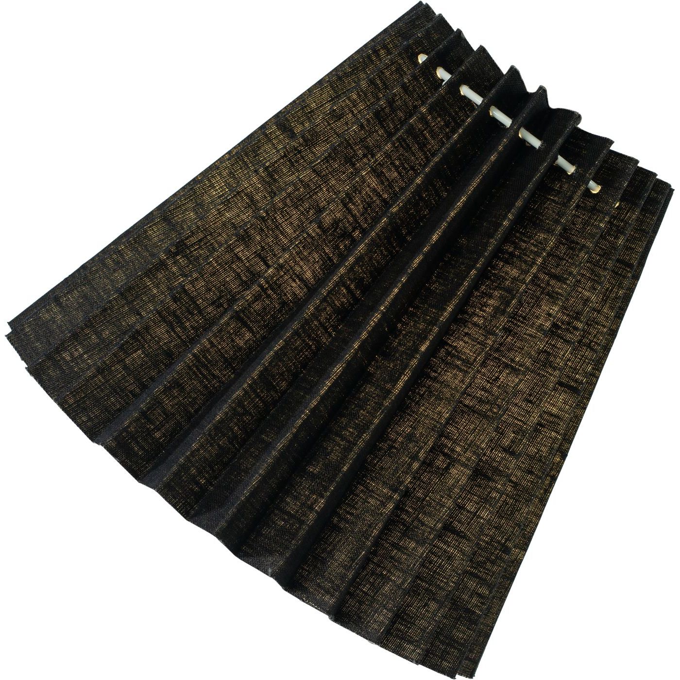 Lukuvalaisimen varjostin Aneta Lighting Liam, E27, laskostettu, pellava, musta