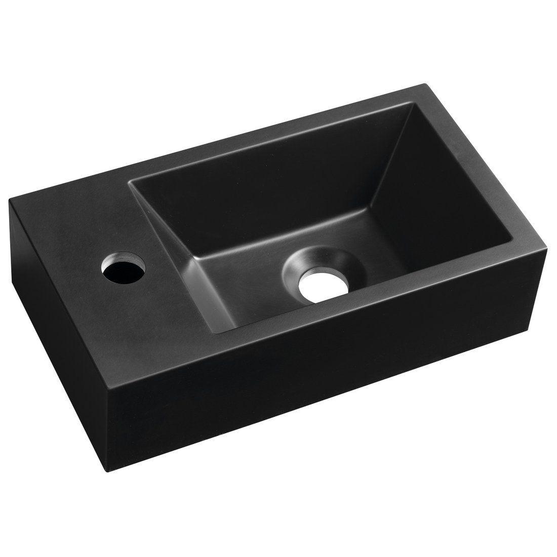 Pesuallas Interia Amarok, 40x22 cm, vasen, mattamusta