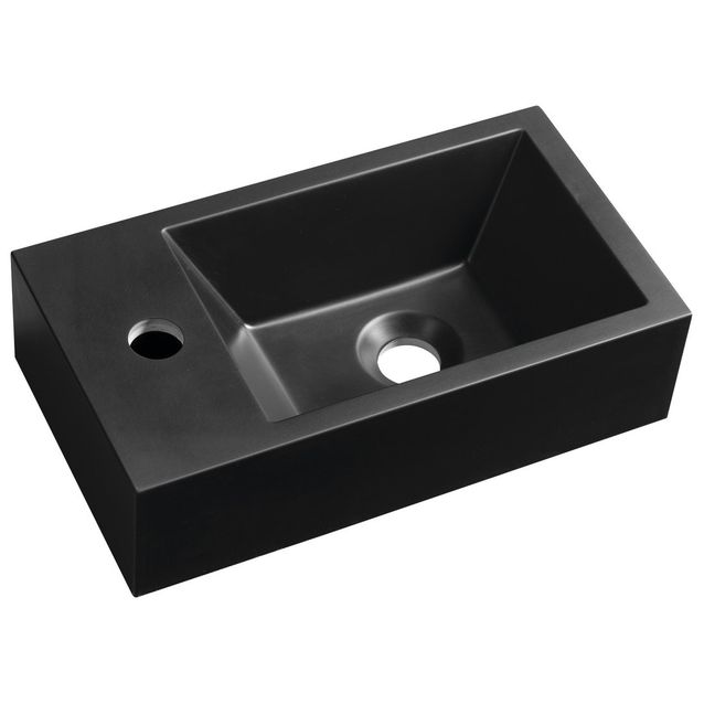 Pesuallas Interia Amarok, 40x22 cm, vasen, mattamusta