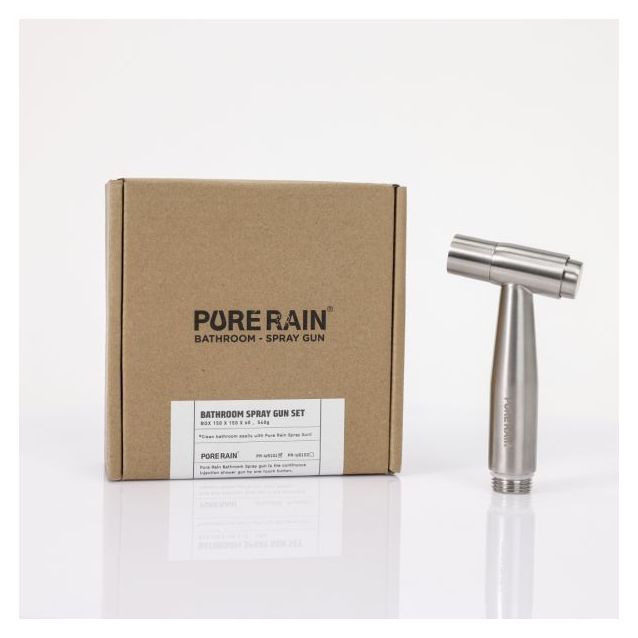 Bideesuihkusetti Aroma Sense Pure Rain, harjattu teräs