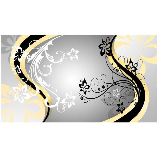 Sisustustarra Artgeist Yellow Art-flowers 280x490cm