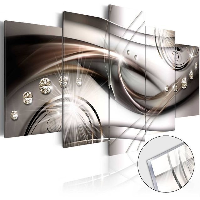 Akryylilasitaulu Artgeist Brown Glitter eri kokoja