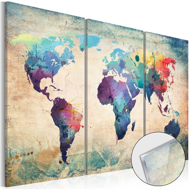 Akryylilasitaulu Artgeist Rainbow Map eri kokoja