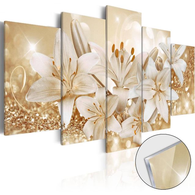 Akryylilasitaulu Artgeist Golden Bouquet eri kokoja