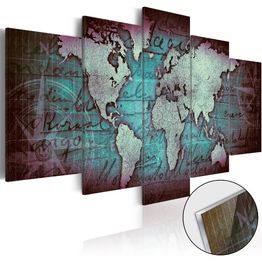 Akryylilasitaulu Artgeist Acrylic prints Bronze map II eri kokoja