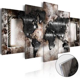 Akryylilasitaulu Artgeist Graphite Map eri kokoja