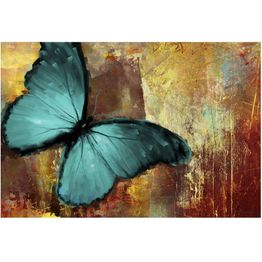 Kuvatapetti Artgeist Painted butterfly, 270x400cm, sininen