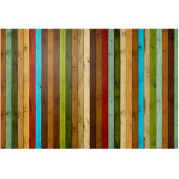 Kuvatapetti Artgeist Wooden rainbow, 270x400cm, monivärinen